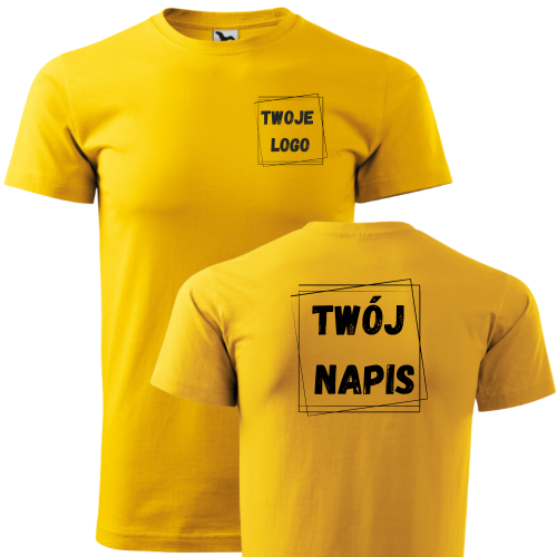 Koszulka Męska T-Shirt z Własnym Nadrukiem Malfini129